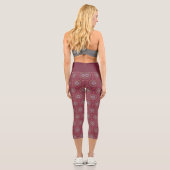 Leggings Capri Mandala Magenta (Verso)