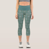 Leggings Capri Mandala Vert (Recto)