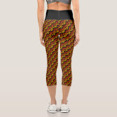 Leggings Capri Manger Sleep Run Répéter Sunset Arrière - plan Sur (Verso)