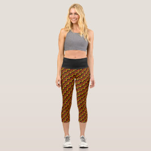 Leggings Capri Manger Sleep Run Répéter Sunset Arrière - plan Sur