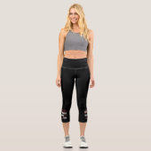 Leggings Capri Marathon - 26.2 en formation Abstraite (Recto)