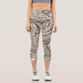 Leggings Capri Marbre Abstrait (Recto)