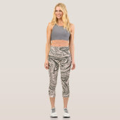 Leggings Capri Marbre Abstrait (Recto)