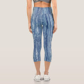 Leggings Capri Marbre bleu (Verso)