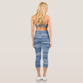 Leggings Capri Marbre bleu (Verso)