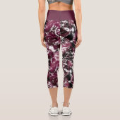 Leggings Capri Marbre de Bourgogne Abstrait (Verso)