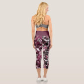 Leggings Capri Marbre de Bourgogne Abstrait (Verso)