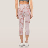 Leggings Capri Marbre de Parties scintillant rose rose rose rose (Verso)