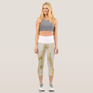 Leggings Capri Marbre d'or Capris haut taille