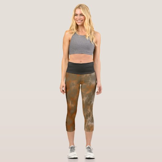 Leggings Capri Marbre doré (Recto)