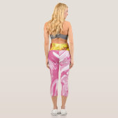 Leggings Capri Marbre Et Aquarelle (Verso)