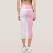 Leggings Capri Marbre rose Capris haut taille (Verso)