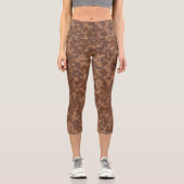 Leggings Capri Marbre rouille Abstrait (Recto)