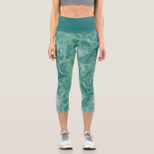 Leggings Capri Marbre vert (Recto)