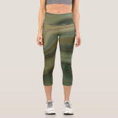 Leggings Capri Marbre vert (Recto)