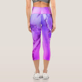 Leggings Capri Marbre violet exotique (Verso)