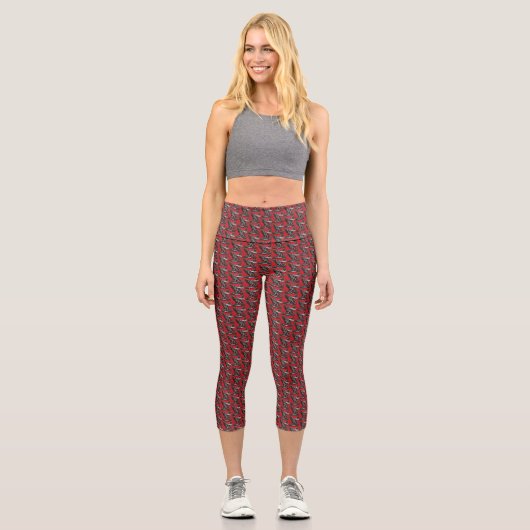 Leggings Capri Marchosias Queue-de-serpent Loup-Créature (Recto)