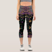 Leggings Capri Mardi Gras Motif moderne (Recto)