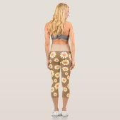 Leggings Capri Marguerite Simple Marron (Verso)