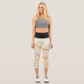 Leggings Capri Marle Et Noir (Recto)