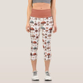 Leggings Capri Marquage des champignons (Recto)