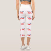 LEGGINGS CAPRI MARQUE BLANCHE MODERNE ET PERSONNALISABLE VÉRIFIÉE (Verso)
