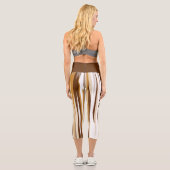 Leggings Capri Marron et jaune (Verso)