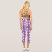 Leggings Capri Marshmallows mignons roses par dessin animé sur le (Verso)