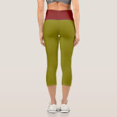Leggings Capri "MARTINI OLIVE" Custom High-Waisted Capri Pants (Verso)