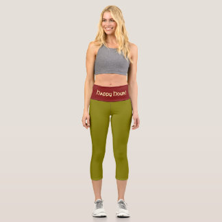 Leggings Capri "MARTINI OLIVE" Pantalon Capri Taille Haute Person