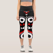 Leggings Capri Masque africain (Recto)