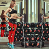 Leggings Capri Masque afro-tribal