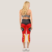 Leggings Capri Masque afro-tribal (Verso)