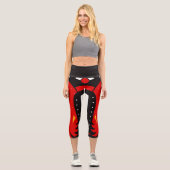 Leggings Capri Masque afro-tribal (Recto)