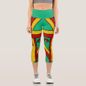 Leggings Capri Masque Aztec Tiki (Recto)