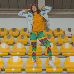 Leggings Capri Masque Aztec Tiki