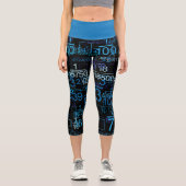 Leggings Capri Mathématiques Mathématiques Numéros Fractions Moti (Recto)