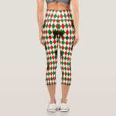 Leggings Capri mauvais Noël frankenstein Jacquard plaid (Verso)