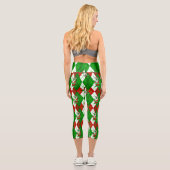 Leggings Capri mauvais Noël père Noël Jacquard zombie (Verso)