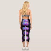 Leggings Capri Méditation psychédélique Alien (Verso)