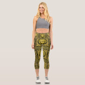 Leggings Capri Méduse dorée (Recto)