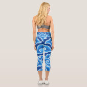 Leggings Capri Megamendung-Batik-Motif-| Zazzle_Growshop. (Verso)
