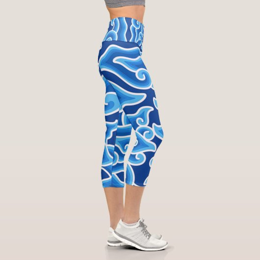 Leggings Capri Megamendung-Batik-Motif-| Zazzle_Growshop. (Droite)