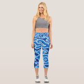 Leggings Capri Megamendung-Batik-Motif-| Zazzle_Growshop. (Recto)