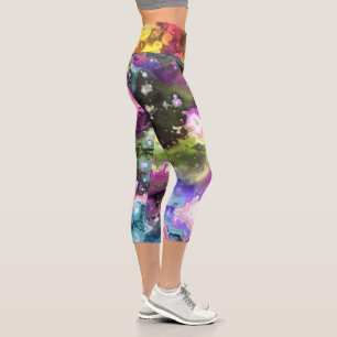 Leggings Capri Meilleure aquarelle personnalisée Capri