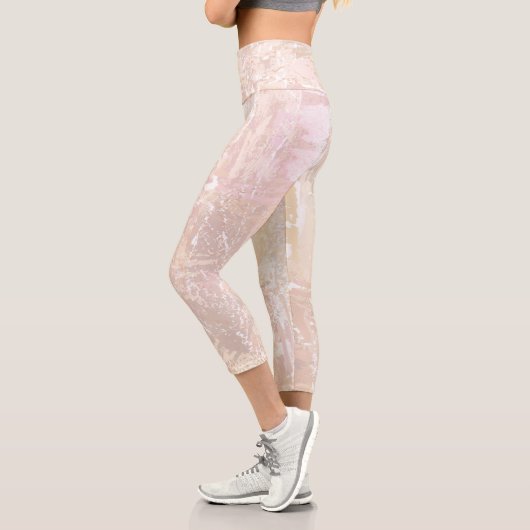 Leggings Capri Mélange neutre Abstrait (Gauche)