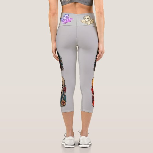 Leggings Capri Memento Mori (Verso)
