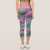 Leggings Capri Mermaid Waves (Verso)