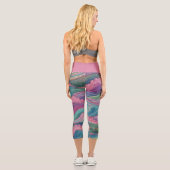 Leggings Capri Mermaid Waves (Verso)
