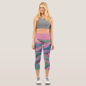 Leggings Capri Mermaid Waves (Recto)